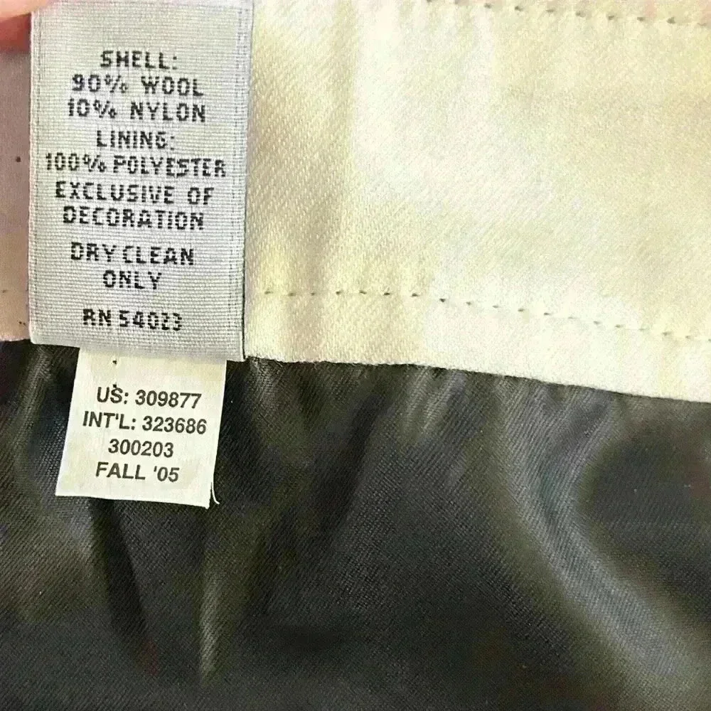 Gap Women’s Ruffle Wool Lined Mini Skirt Black Side Zip Size 12 - Picture 3 of 7